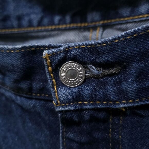 Levis 550 Relaxed Baggy Jeans 38x34 Mens High Rise Dark Wash Workwear Western - Picture 8 of 16